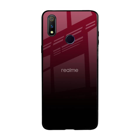 Wine Red Glossy Case For Realme 3 Pro