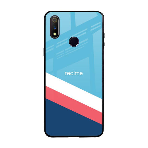 Pink & White Stripes Glossy Case For Realme 3 Pro