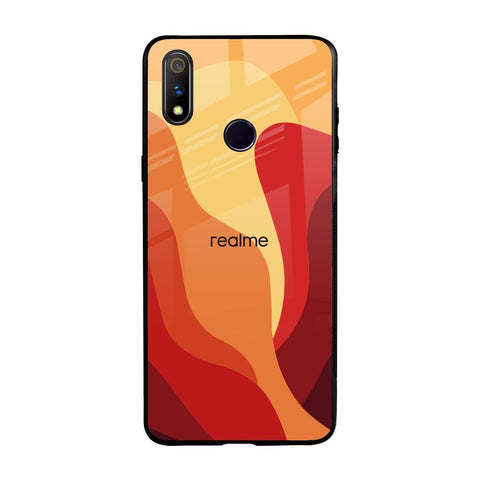 Magma Color Pattern Glossy Case for Realme 3 Pro