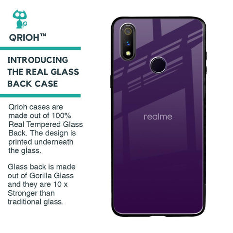 Dark Purple Glossy Case for Realme 3 Pro