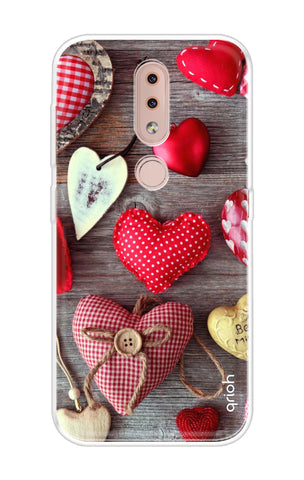 Valentine Hearts Soft Cover for Nokia 4.2