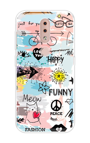 Happy Doodle Soft Cover for Nokia 4.2