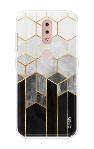 Hexagonal Pattern Soft Cover for Nokia 4.2