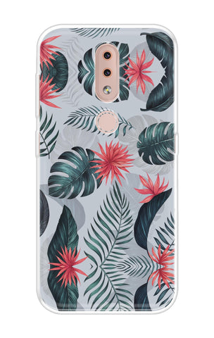 Retro Floral Leaf Soft Cover for Nokia 4.2