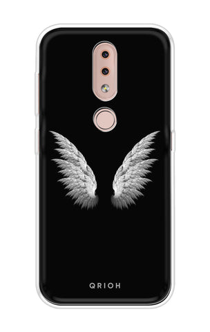 White Angel Wings Soft Cover for Nokia 4.2