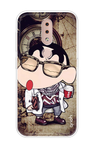 Nerdy Shinchan Soft Cover for Nokia 4.2