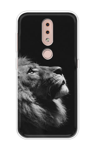 Lion Looking to Sky Soft Cover for Nokia 4.2