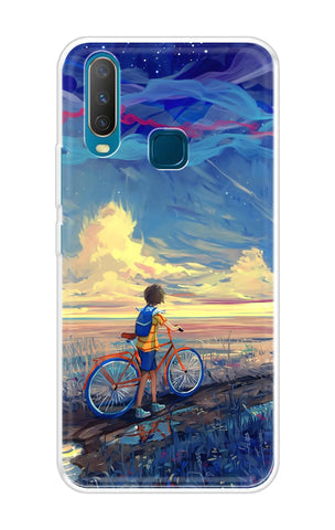 Riding Bicycle to Dreamland Soft Cover for Vivo Y17