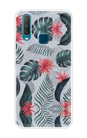 Retro Floral Leaf Soft Cover for Vivo Y17