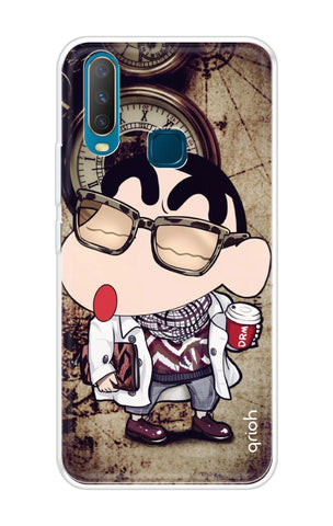 Nerdy Shinchan Soft Cover for Vivo Y17