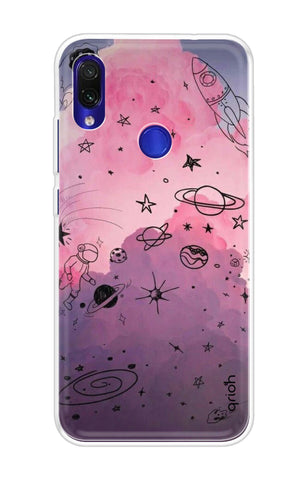 Space Doodles Art Soft Cover For Xiaomi Redmi Y3