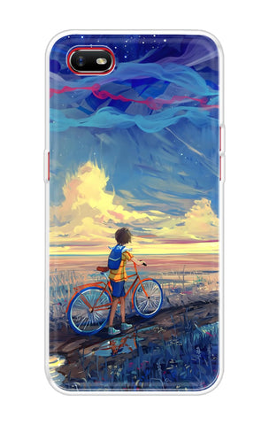 Riding Bicycle to Dreamland Soft Cover for Oppo A1k