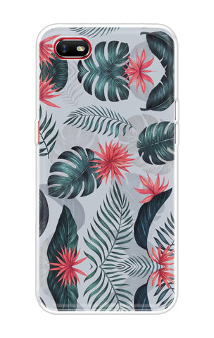 Retro Floral Leaf Soft Cover for Oppo A1k