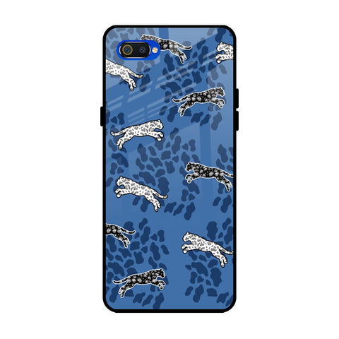 Blue Cheetah Glossy Case for Realme C2