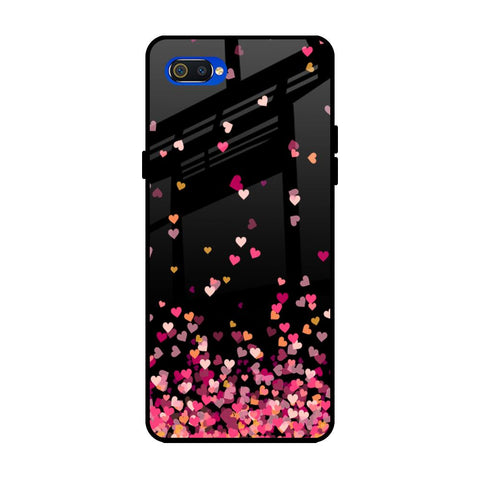 Heart Rain Fall Glossy Case For Realme C2