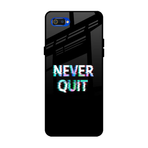Never Quit Glossy Case For Realme C2