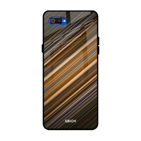 Diagonal Slash Pattern Glossy Case for Realme C2