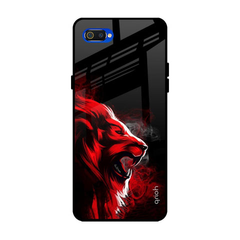 Red Angry Lion Glossy Case for Realme C2