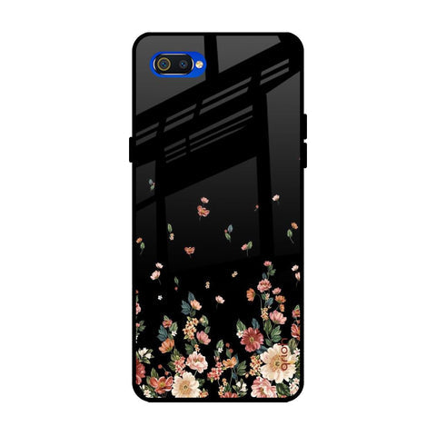 Floating Floral Print Glossy Case for Realme C2