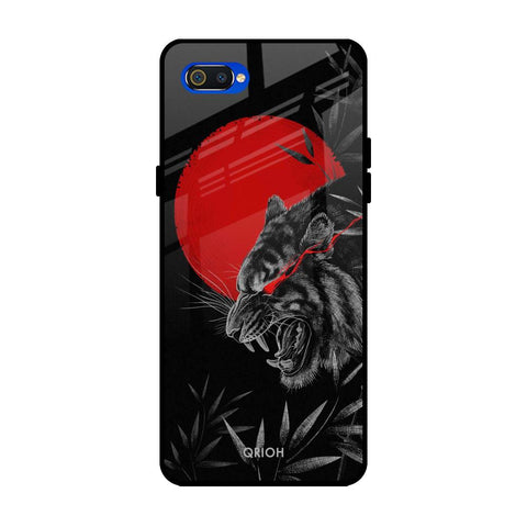 Red Moon Tiger Glossy Case for Realme C2