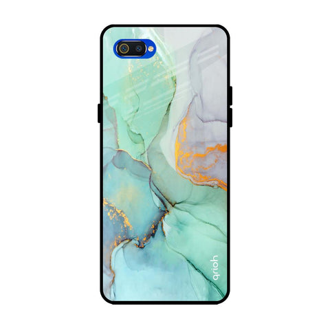 Green Marble Glossy case for Realme C2