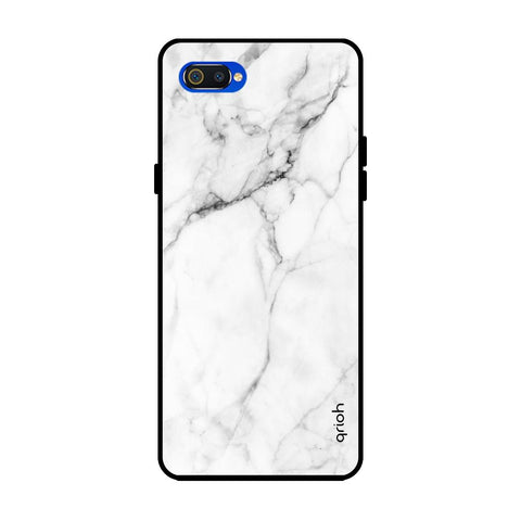Modern White Marble Glossy case for Realme C2