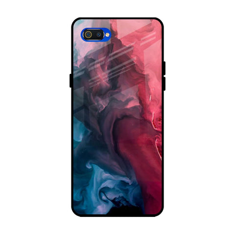 Blue & Red Smoke Glossy Case for Realme C2