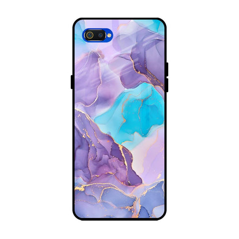 Alcohol ink Marble Glossy Case for Realme C2