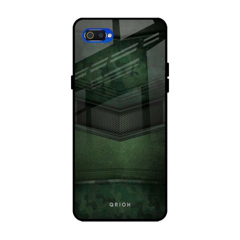 Green Leather Glossy Case for Realme C2