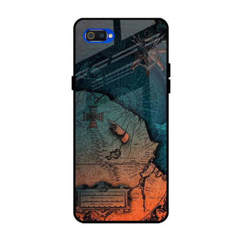 Geographical Map Glossy Case for Realme C2