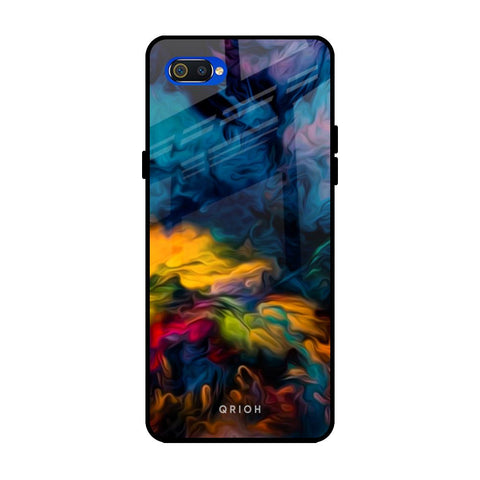 Multicolor Oil Painting Glossy Case for Realme C2