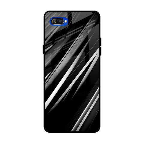 Black & Grey Gradient Glossy Case For Realme C2