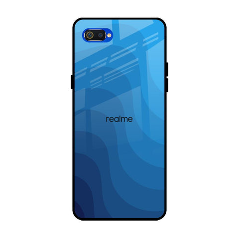 Blue Wave Abstract Glossy Case for Realme C2