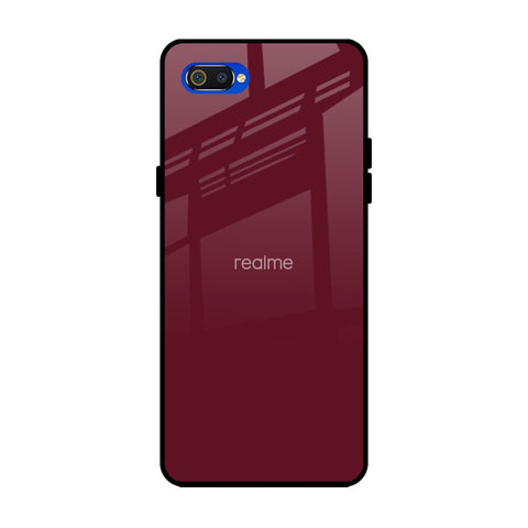 Classic Burgundy Glossy Case for Realme C2
