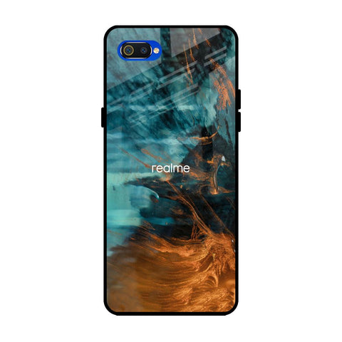 Golden Splash Glossy Case for Realme C2