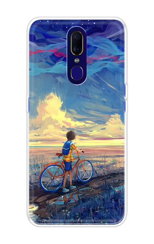 Riding Bicycle to Dreamland Soft Cover for Oppo F11
