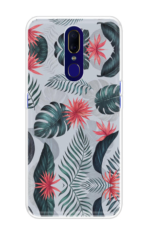 Retro Floral Leaf Soft Cover for Oppo F11