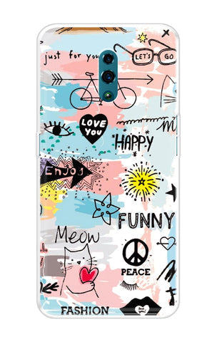 Happy Doodle Soft Cover for Oppo Reno