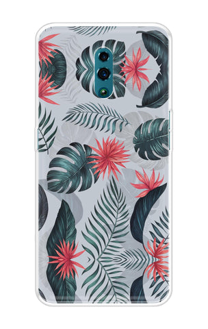 Retro Floral Leaf Soft Cover for Oppo Reno