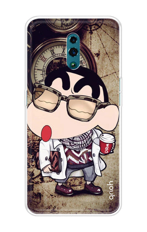 Nerdy Shinchan Soft Cover for Oppo Reno