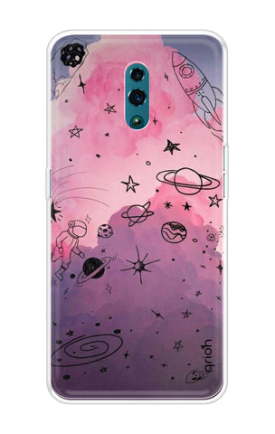 Space Doodles Art Soft Cover For Oppo Reno