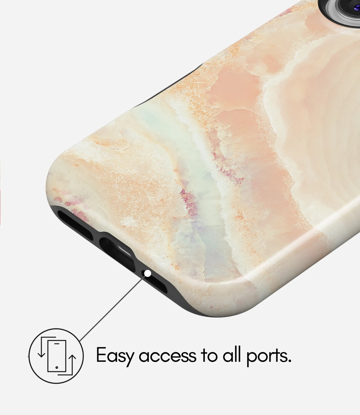 Peach Mist Premium Tough Shining Phone Case (Double Layer) Available For All iPhone Models