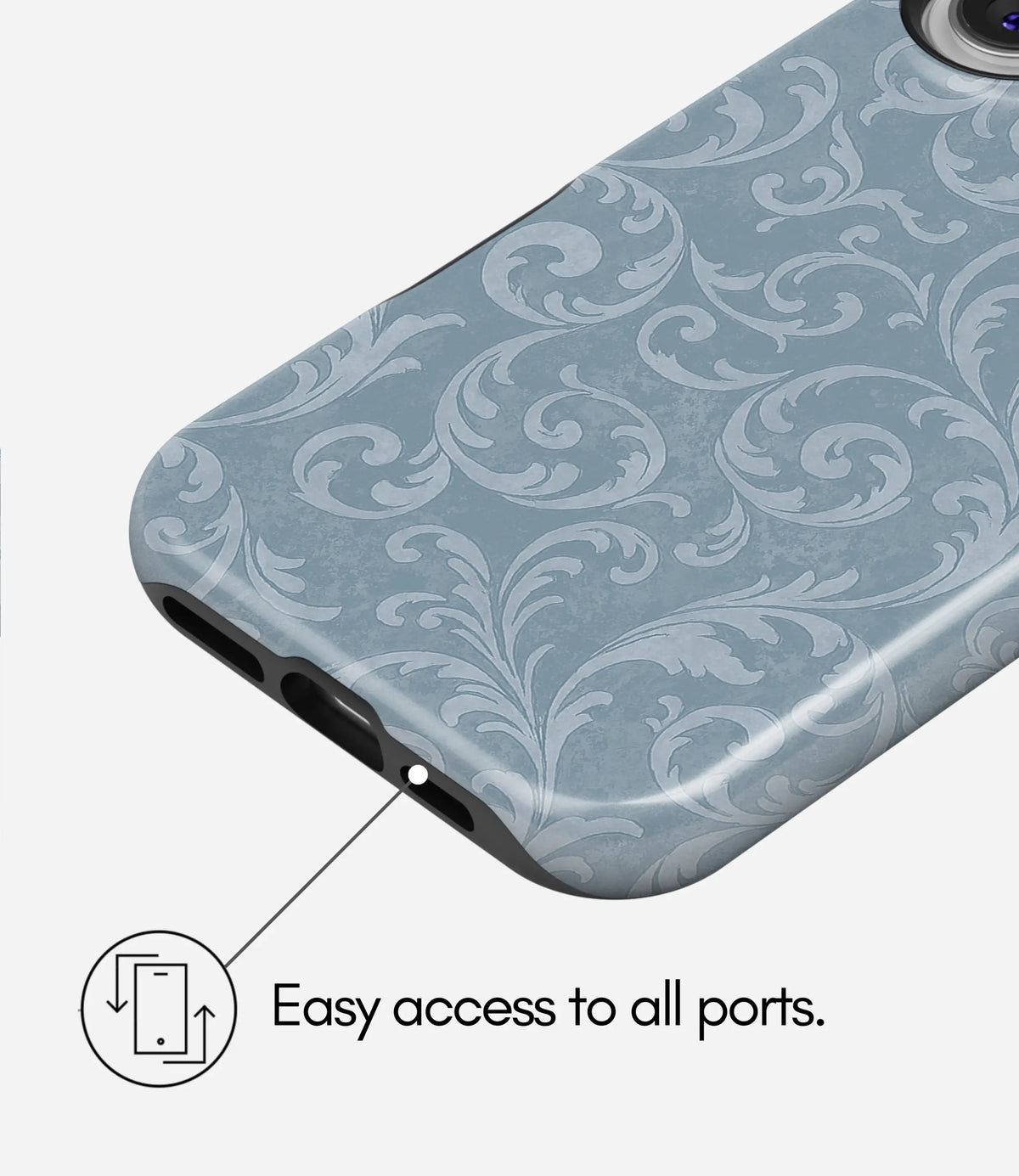 Frosted Filigree Premium Tough Shining Phone Case (Double Layer) Available For All iPhone Models