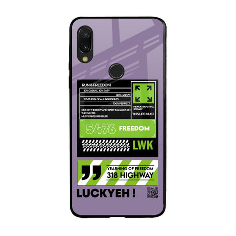 Run & Freedom Glossy Case for Xiaomi Redmi Note 7S