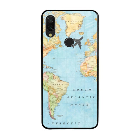 Travel Map Glossy Case for Xiaomi Redmi Note 7S
