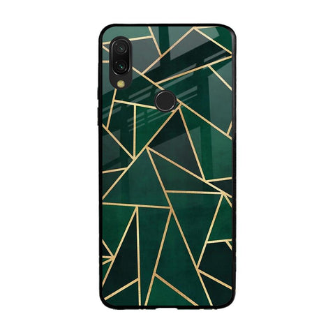 Abstract Green Glossy Case For Xiaomi Redmi Note 7S