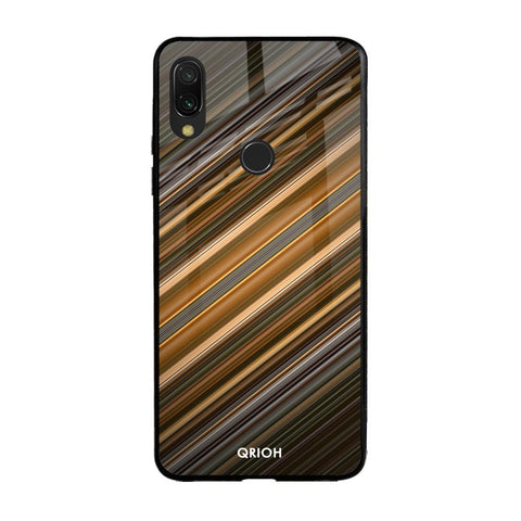 Diagonal Slash Pattern Glossy Case for Xiaomi Redmi Note 7S