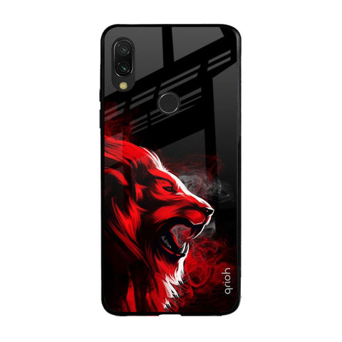Red Angry Lion Glossy Case for Xiaomi Redmi Note 7S