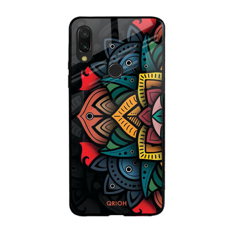 Retro Gorgeous Flower Glossy Case for Xiaomi Redmi Note 7S