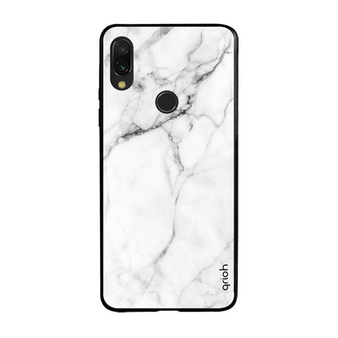 Modern White Marble Glossy case for Xiaomi Redmi Note 7S